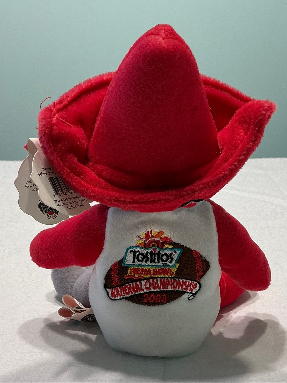 Red & Gray Plush Bear - Collegiate Kids Toy - Ohio State 2002 National Champion - Picture 2 of 4